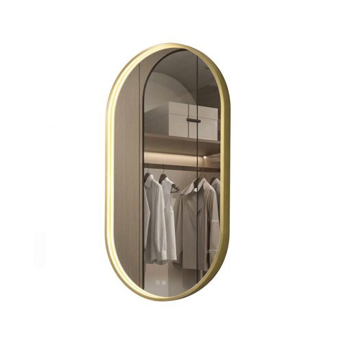HardwareCity GLC LED ALUMINIUM FRAME MIRROR PL5090A402HSLED GOLD